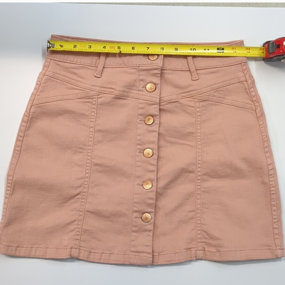Forever 21 Pink A-Line Mini Denim Skirt - Picture 3 of 6